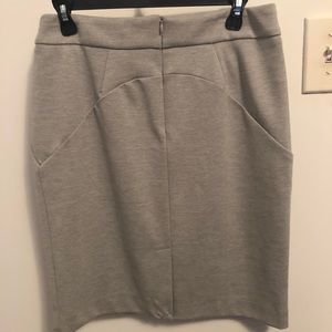 Light Grey Pencil Skirt